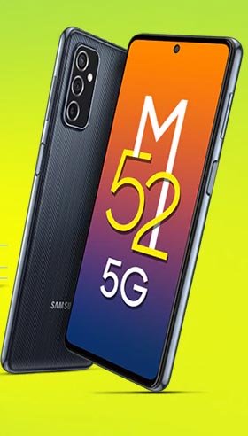 Samsung M52 5G - Top smartphone under rs 25000 in India